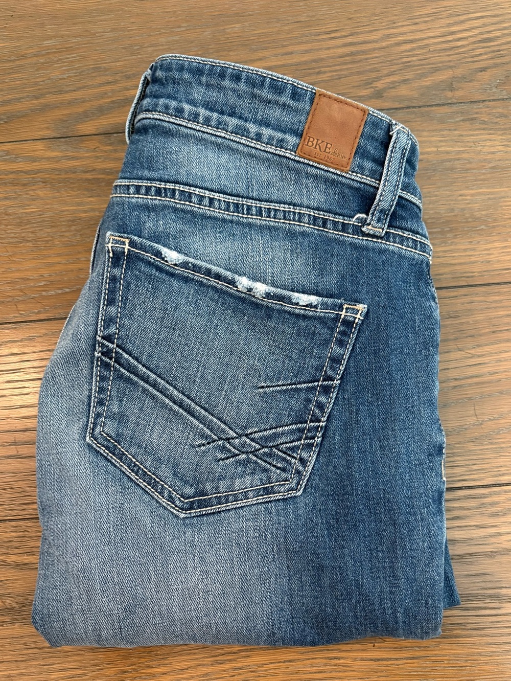 BKE Stella Medium Blue Boot Cut Jeans Size 27 L